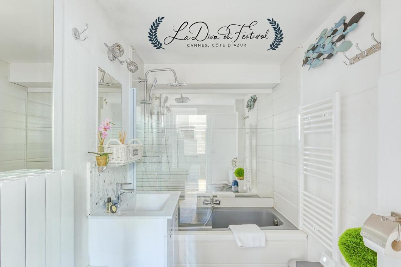קאן La Diva Du Festival - 10 Mn A Pied Palais & Plages - Cosy & Calme - Clim - Wifi מראה חיצוני תמונה