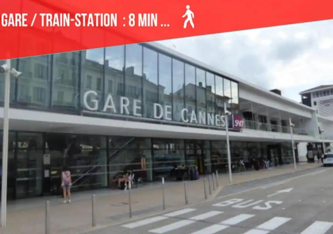 קאן La Diva Du Festival - 10 Mn A Pied Palais & Plages - Cosy & Calme - Clim - Wifi מראה חיצוני תמונה